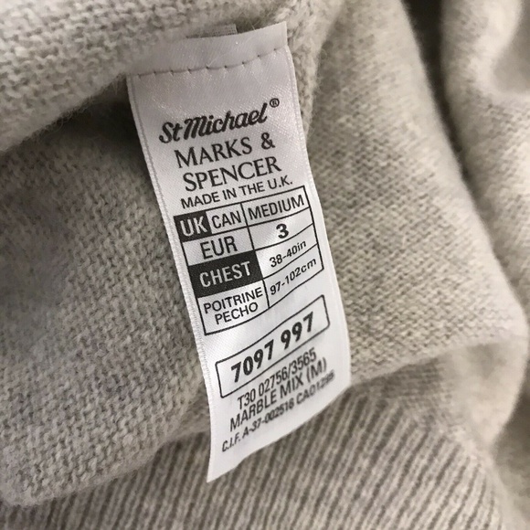St Michael Marks Spencer Pure Wool Sweater Size M - Picture 7 of 8